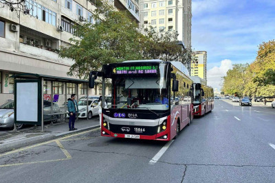 Bakıda yeni avtobus marşrutu fəaliyyətə başlayıb