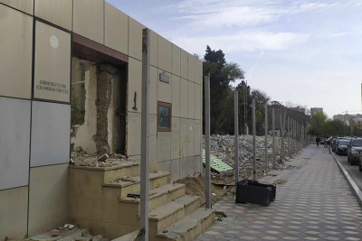 Nəsimidə böyük ərazidə söküntü işləri aparılır