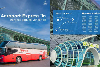 Hava limanına gedən avtobusların cədvəli dəyişdirilib