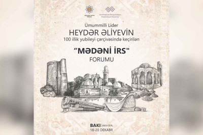Azərbaycanda ilk dəfə olaraq “Mədəni İrs” forumu keçiriləcək