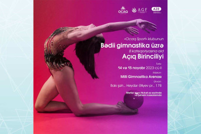 “Ocaq Sport” klubunun bədii gimnastika üzrə açıq birinciliyi keçiriləcək