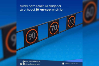 Zığ dairəsi-Hava Limanı şosesində sürət həddi endirilib