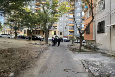 Nəsimidə növbəti küçənin abadlaşdırılması davam edir