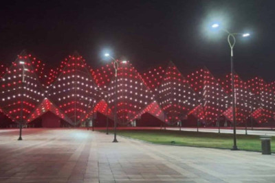 “Bakı Kristal Zalı” Latviya bayrağının rənglərində