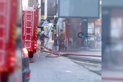 “Xətai” metro stansiyasının yaxınlığında yanğın hadisəsi baş verib