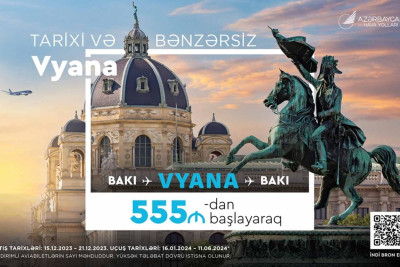 AZAL Bakı-Vyana-Bakı marşrutu üzrə xüsusi təklif təqdim edir