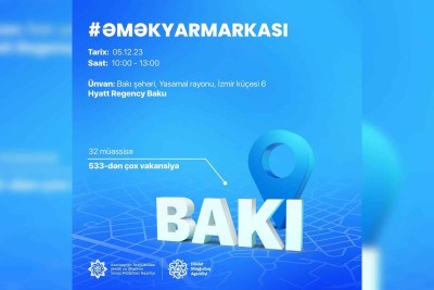 Bakıda 533 vakansiyanın olacağı əmək yarmarkası keçiriləcək