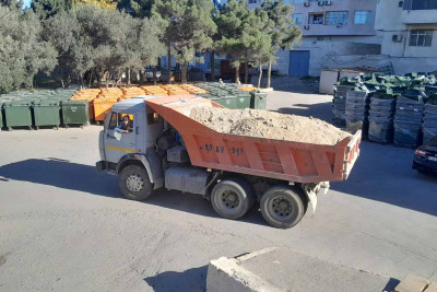 Xətai rayonunda qış mövsümünə hazırlıq işləri aparılır