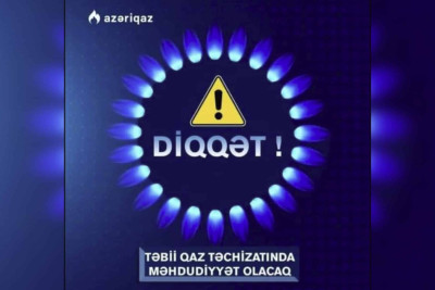 Sabunçuda və Xəzərdə 12.000 evin qazı kəsiləcək