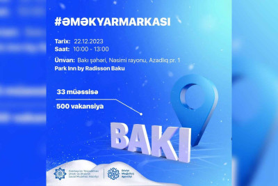 Nəsimidə 500 vakansiyanın təqdim olunacağı yarmarka keçiriləcək