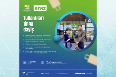 Paytaxtda “Tullantıları tingə dəyiş” aksiyası baş tutacaq
