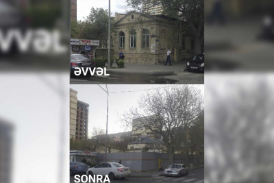 Bayılda inqilabdan əvvəl tikilən bina sökülüb – FOTO