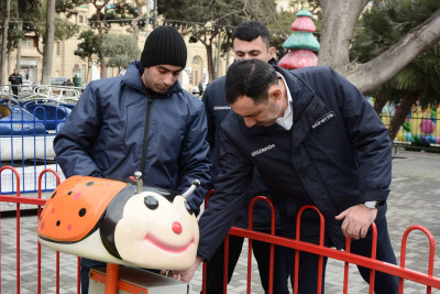 FHN Bakıdakı attraksionlarda yoxlama aparıb
