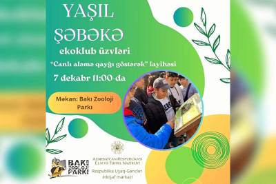 Bakı Zooloji Parkında maarifləndirmə tədbiri keçiriləcək