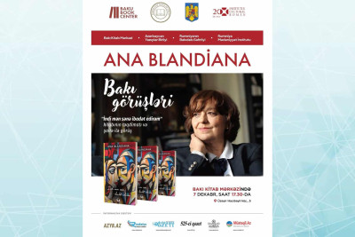 Bakı Kitab Mərkəzində Ana Blandiana ilə görüş baş tutacaq
