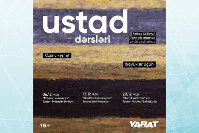 Fərhad Xəlilovun "Yerlə göy arasında" sərgisi çərçivəsində master-klaslar təşkil olunacaq