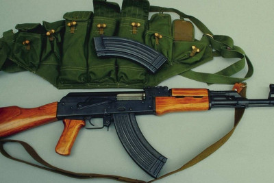Zığ qəsəbəsində avtomat aşkarlanıb