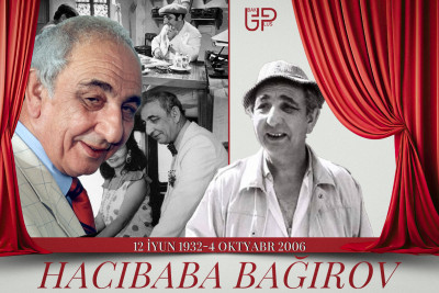 “Şirbala” obrazını canlandıran teatr və kino xadimi Hacıbaba Bağırov