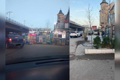 Babək prospektində yolu kəsən soyuducular yığışdırılıb – FOTO