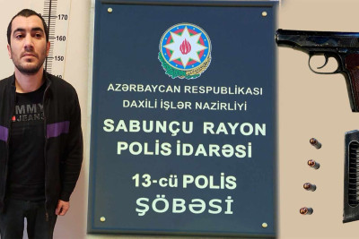 Sabunçu rayonunda əməliyyat: bir nəfərdən “Makarov” götürülüb