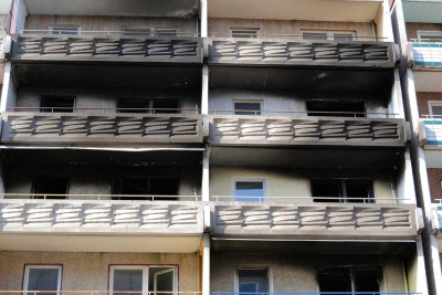 Xətai rayonunda doqquzmərtəbəli binada yanğın olub