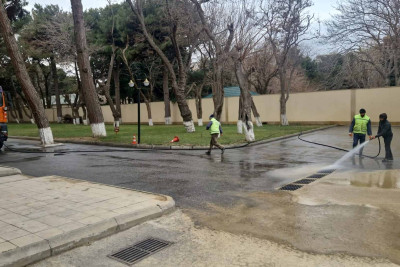 Nəsimi rayonunda təmizlik işləri aparılıb