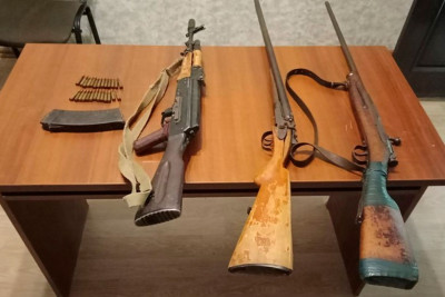 DİN: vətəndaşlardan 1 avtomat, 3 tüfəng götürülüb