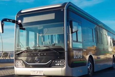 Bakıda daha bir elektrik avtobusu xəttə buraxılıb – VİDEO