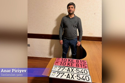 Nərimanovda saxta nömrə ilə “Range Rover” sürən şəxs tutulub - VİDEO