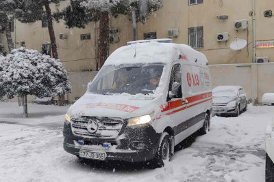 TƏBİB: qarlı şəraitlə bağlı travma alan 22 nəfər təcili yardıma müraciət edib