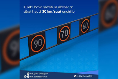 Zığ yolunda sürət həddi endirilib