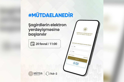 Şagirdlər üçün elektron yerdəyişmə başlayır