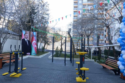 Nəsimidə növbəti “abad həyət” sakinlərin istifadəsinə verilib