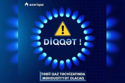 Yasamal rayonunun bir hissəsində qaz təchizatı dayandırılıb