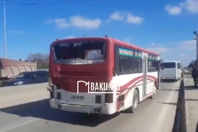 Avtobus qəzaya düşüb: 7 nəfər xəsarət alıb