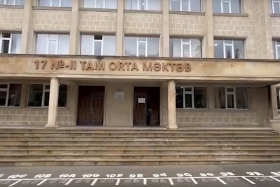 Məktəbin həyətində tullantı yandıran işçi cərimələnib