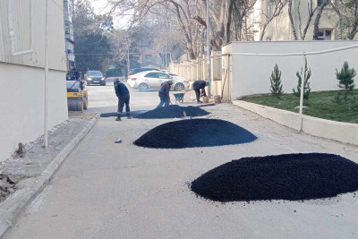Nəsimidə məhəllədaxili yollar təmir olunur