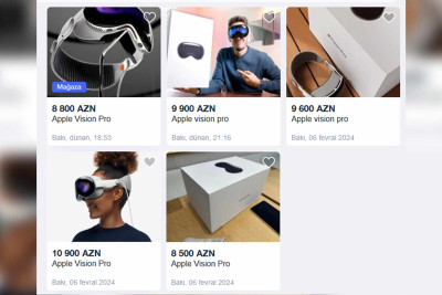 “Apple Vision Pro” Bakıda 10.900 AZN-ə satılır