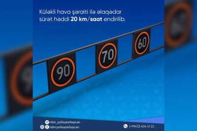 Magistral yolda sürət həddi bərpa olunub - YENİLƏNİB