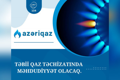 Suraxanıda qaz təchizatı dayandırılacaq