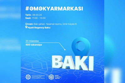 Bakıda növbəti əmək yarmarkası baş tutacaq