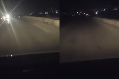 Lökbatan-Qobu yolunda işıqlandırma ilə bağlı çətinlik yaşanır - VİDEO