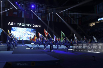İdman gimnastikası üzrə Dünya Kubokunun açılış mərasimi keçirilib