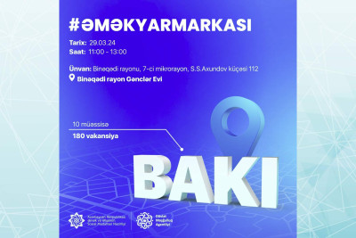 Binəqədi rayonunda əmək yarmarkası keçiriləcək