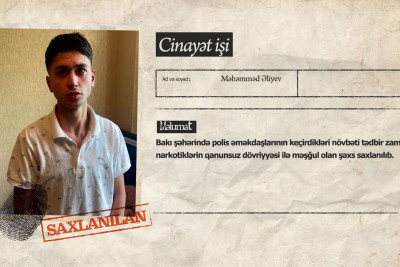 Bakıda narkokuryerlik edən şəxs tutulub