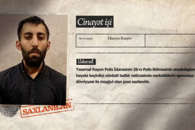 Yasamalda vətəndaşdan 4 kiloqrama yaxın narkotik tapılıb – VİDEO