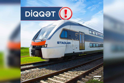 Bakı–Ağstafa–Bakı marşrutunun qatarları 1 stansiyada dayanmayacaq