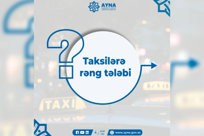 AYNA taksilərlə bağlı məsələyə aydınlıq gətirib