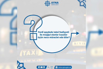 Taksi operatorları ilə bağlı açıqlama verilib
