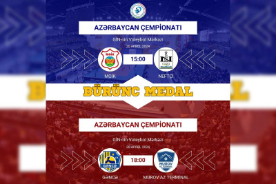 Voleybol üzrə Azərbaycan Çempionatında 3-cü yer uğrunda mübarizə aparılacaq